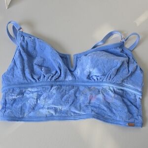 NWT PINK Victoria's Secret Light Blue Lace Bralette Sz Small